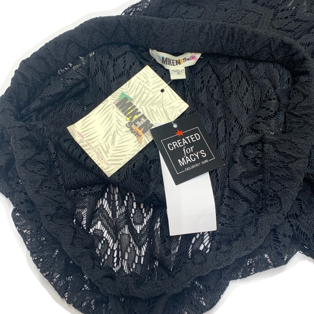 Black Crochet Festival Swim Cover-up Pants - Picture 11 of 12